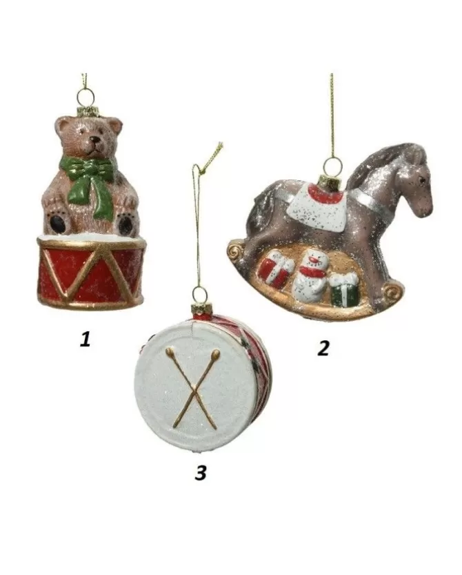 1Pz Addobbo Appendino Orso Tamburo Cavallo Per Albero Di Natale 11Cm>KAEMING Discount