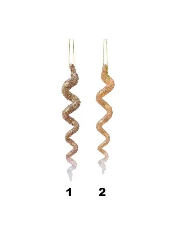 1Pz Addobbo Ornamento Pendente Di Vetro Color Oro Per Albero Di Natale>KAEMING Sale