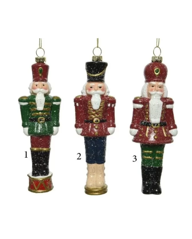 1Pz Addobbo Ornamento Soldatino Schiaccianoci 16.5 Cm In Metallo 3 Colori>KAEMING Cheap