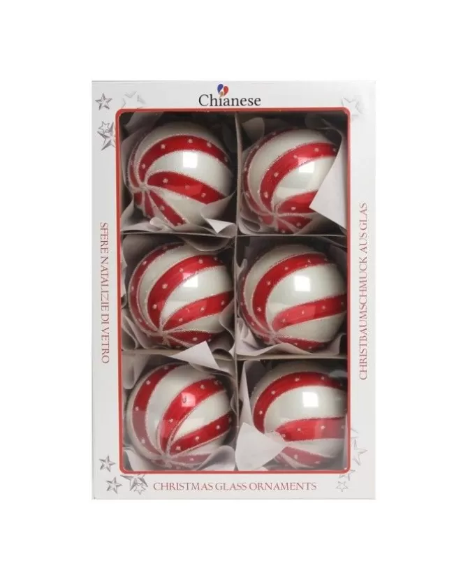1Pz Pallina Di Vetro Decorata A Mano 80Mm>* Online