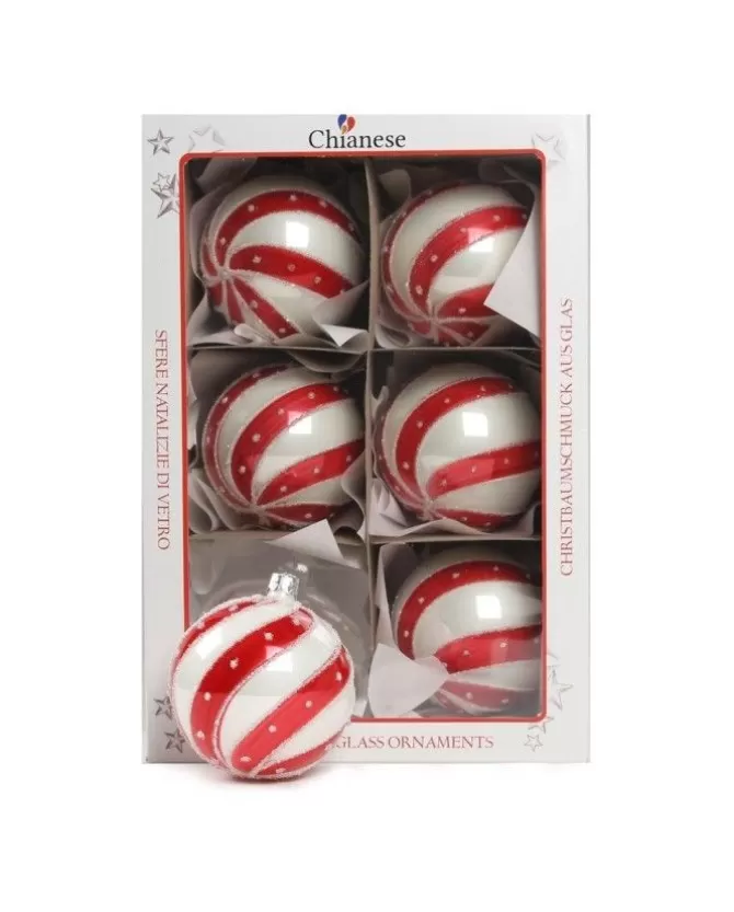 1Pz Pallina Di Vetro Decorata A Mano 80Mm>* Online