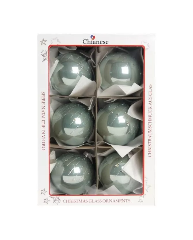 1Pz Pallina Di Vetro Decorata A Mano Tiffany Lucido 80Mm>* New