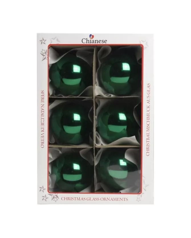 1Pz Pallina Sfera Di Vetro Tinta Unita Verde Lucido 80Mm>* Discount