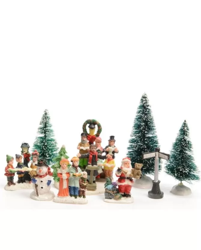 9 Figurine Accessori Da Strada In Poliresina Con Coro>KAEMING Store