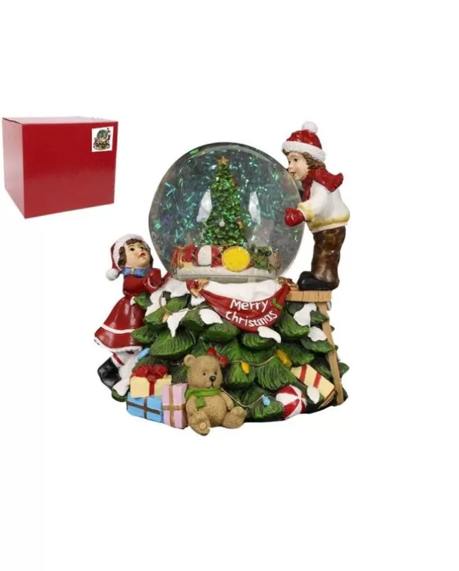 Addobbo Ampolla Natalizia Con Luci Suoni E Movimenti 20X20 Cm>MAZZEO Outlet
