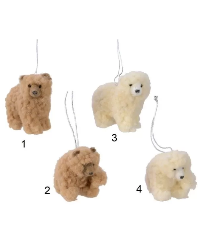Addobbo Appendino Orsetto Polare In Plastica Teddy Con Pelliccia 1Pz>KAEMING Best