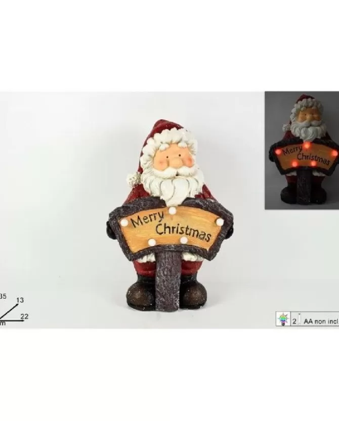 Addobbo Babbo Natale Con Scritta Luminosa Merry Christmas>DUE ESSE CHRISTMAS Sale