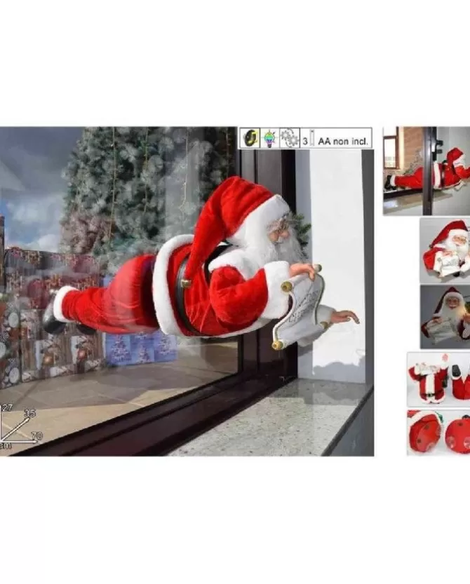 Addobbo Babbo Natale Volante Con Ventosa Movimenti E Musica>DUE ESSE CHRISTMAS Shop