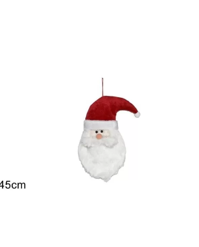 Addobbo Fuoriporta Dietro Porta Natalizio Viso Babbo Natale 45 Cm>* Shop