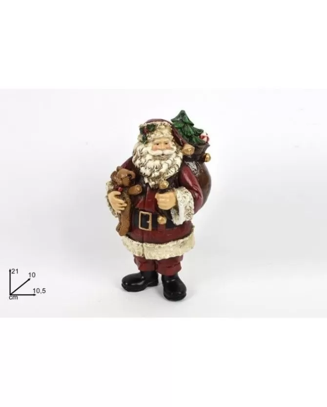 Addobbo Natalizio Babbo Natale In Resina Con Sacco 21 Cm>DUE ESSE CHRISTMAS Cheap