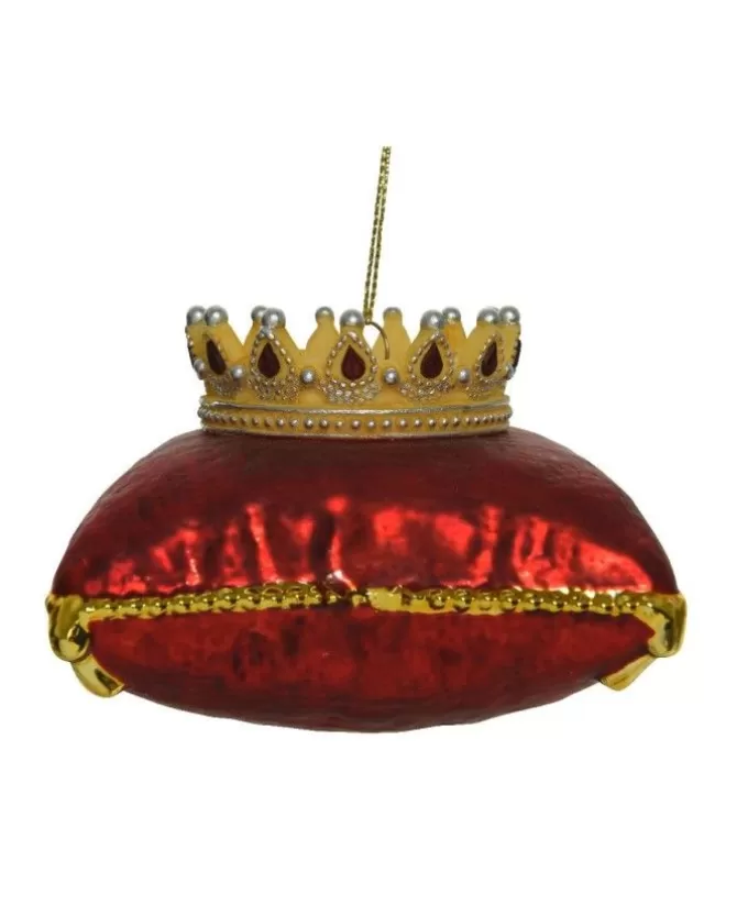 Addobbo Ornamento Appendino In Vetro Corona Su Cuscino Per Albero Di Natale>KAEMING Hot