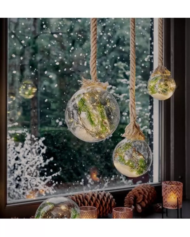 Addobbo Sfera Pallina Di Vetro Con Led Per Albero Di Natale>KAEMING Hot