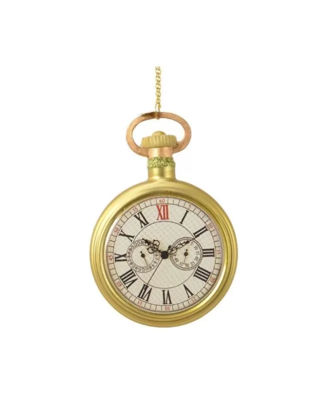 Addobo Appendino Orologio Vintage In Vetro Per Albero Di Natale>KAEMING Store
