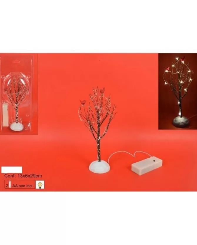 Albero Con Luci A Batteria 22Cm>* Best Sale