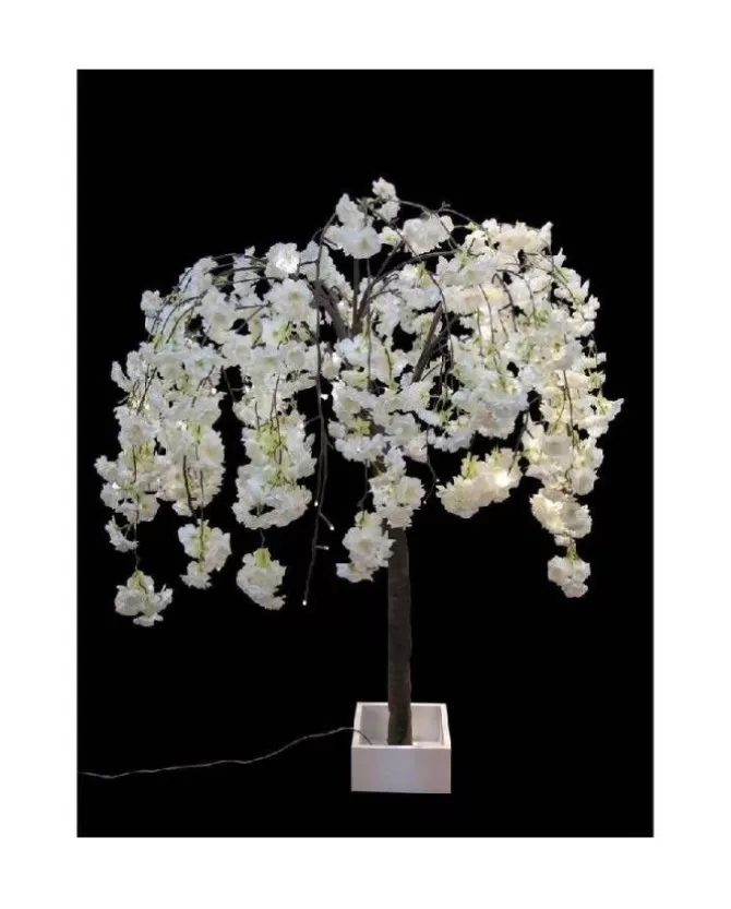 Albero Di Ciliegio Led Avorio 120 Cm>TIMSTOR New