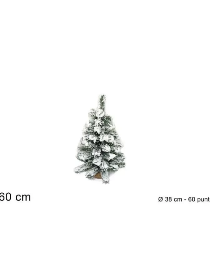 Albero Di Natale Bianco Innevato 60 Punte 60 Cm | >DUE ESSE CHRISTMAS Shop