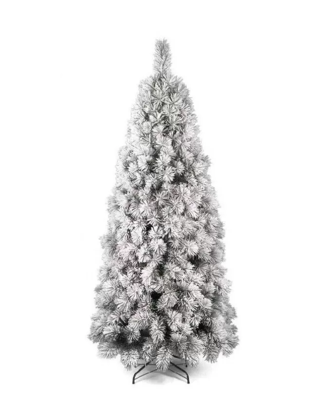 Albero Di Natale Bianco Innevato Montana Slim 240 Cm | >ARPIMEX Shop