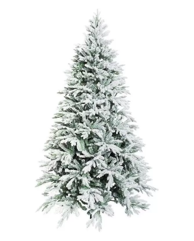 Albero Di Natale Bianco Innevato Romanov 180 Cm | >XONE New