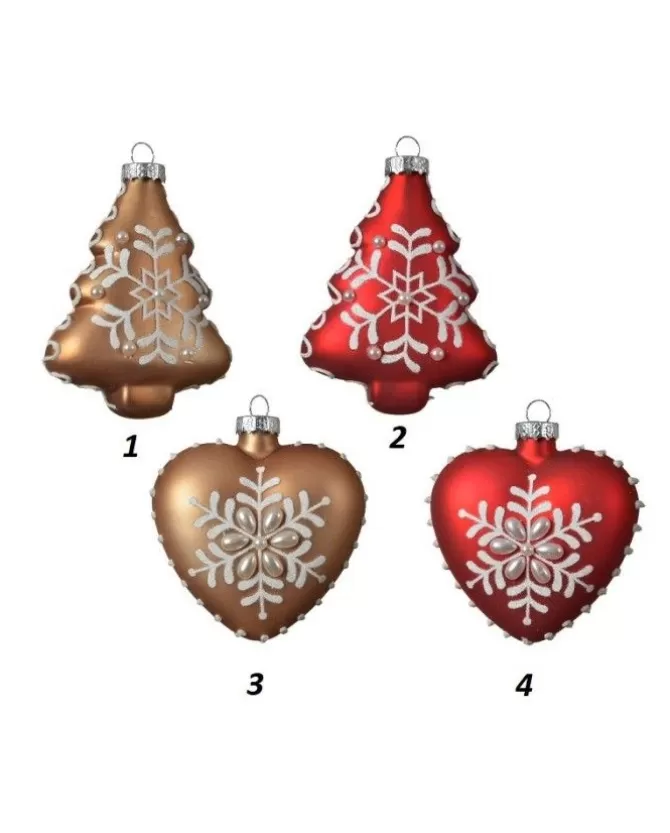 Appendini Di Vetro 2 Modelli 80Mm Per Albero Di Natale 1Pz>KAEMING Clearance