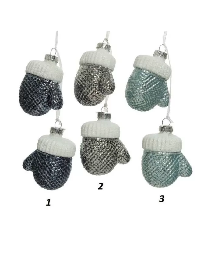 Appendino Addobbo Guanto Di Vetro 3 Colori 1Pz Per Albero Di Natale>KAEMING Discount
