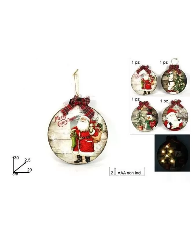 Appendino Legno Babbo Natale 30X2.5X29 Cm>DUE ESSE CHRISTMAS Store