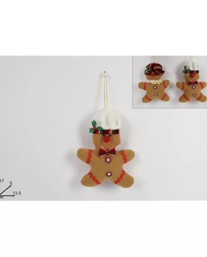 Appendino Omino Di Marzapane Per Albero Di Natale 17X5X13,5Cm>* Clearance