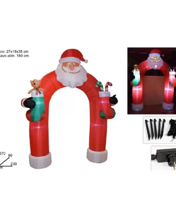 Arco Babbo Natale Gonfiabile Con Luce 270 Cm>DUE ESSE CHRISTMAS Outlet