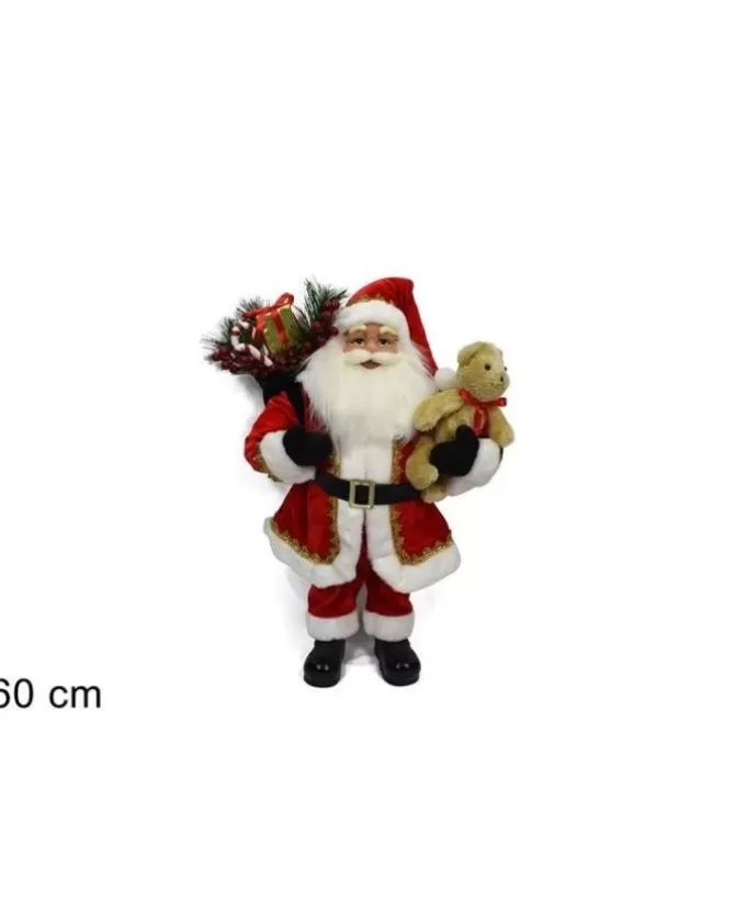 Babbo Natale Con Orsacchiotto 60 Cm>* Store