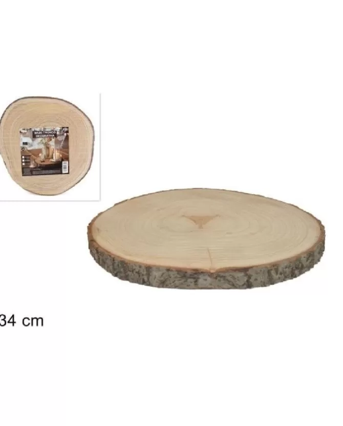 Base Tronco In Legno Naturale O34Cm>DUE ESSE CHRISTMAS Best