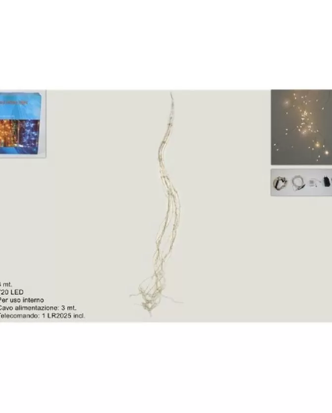 Catena Gocce Di Luci 720 Nano Led 3Mt Con Telecomando Per Albero Di Natale>* Online