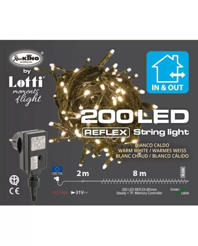 Catena Lineare Tl-C 200 Led Bianco Caldo O5Mm Reflex, Memory Controller 8 Giochi>LOTTI Clearance