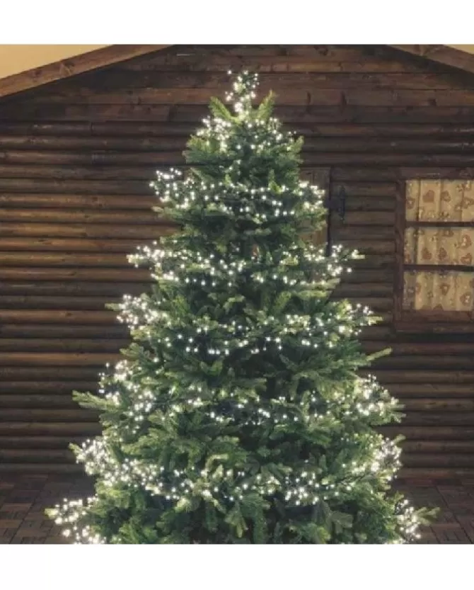 Catena Luci 320 Led Bianco Caldo 12,8Mt Con Giochi Di Luce Per Albero Di Natale>LOTTI Fashion