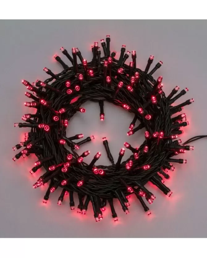 Catena Luci 320 Led Per Albero Di Natale 320 Led Rosso Con Controller>LOTTI New