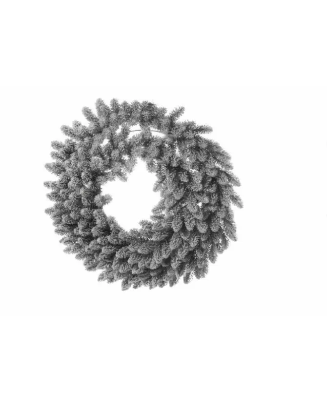 Corona Fuoriporta Ghirlanda Pino Innevato 90 Cm 250 Tips>ARPIMEX Sale