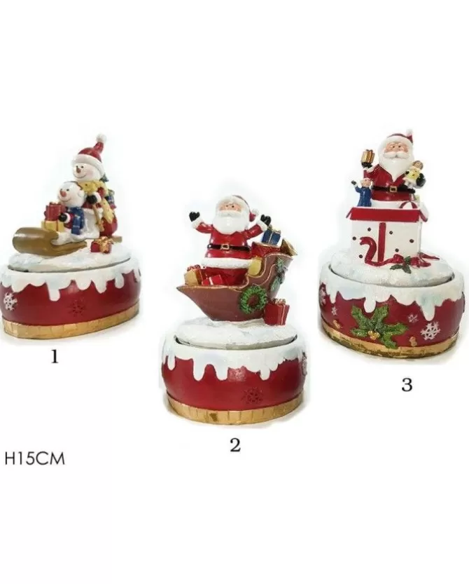 Decoro Natalizio Carillon Con Musica E Movimento 15 Cm In 3 Varianti>GENERAL TRADE Cheap