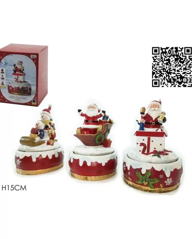 Decoro Natalizio Carillon Con Musica E Movimento 15 Cm In 3 Varianti>GENERAL TRADE Cheap