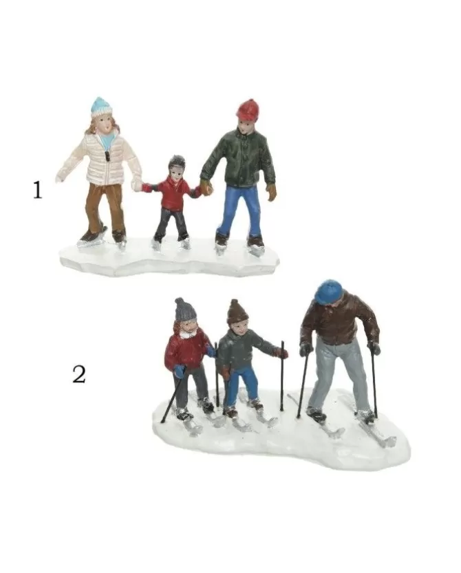 Figurine Polyresin Skiing Family Indoor>KAEMING Sale