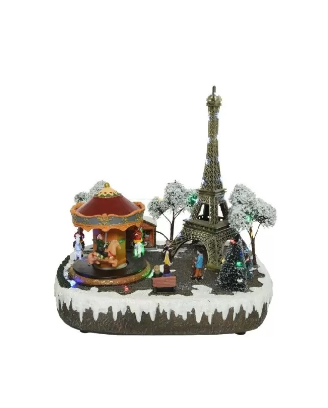 Giostrina Di Natale Tour Eiffel Con Carosello 29,5X24Xx30 Cm>KAEMING Hot