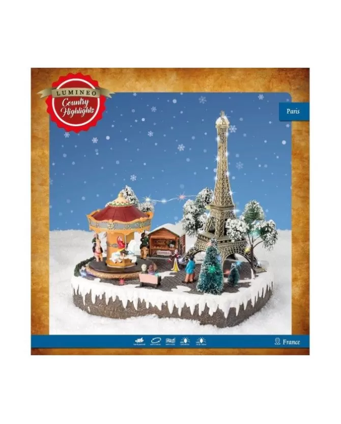 Giostrina Di Natale Tour Eiffel Con Carosello 29,5X24Xx30 Cm>KAEMING Hot