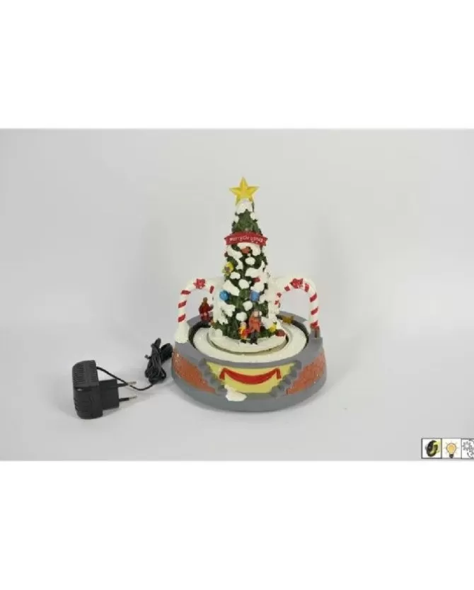 Giostrina Natalizia Albero Con Personaggi In Movimento Doato Di Luci E Suoni>DUE ESSE CHRISTMAS Cheap