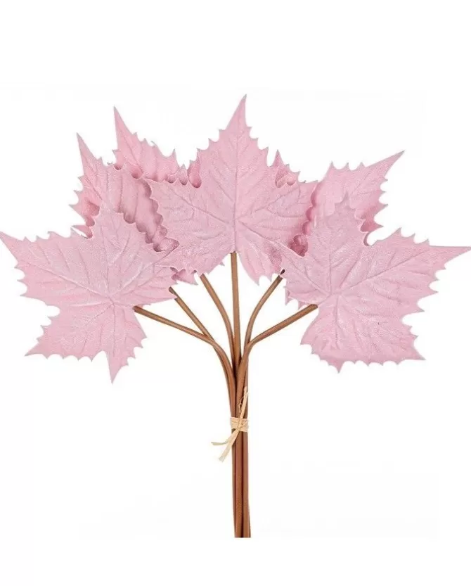Mazzo 6 Foglie Acero Velvet 57Cm Rosa Per Decorazioni Di Natale>ARPIMEX Outlet