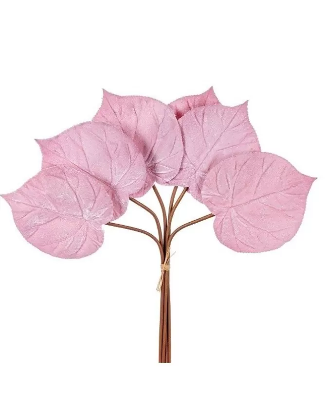 Mazzo 6 Foglie Ortensia Velvet 57Cm Rosa Per Decorazioni Di Natale>ARPIMEX Hot