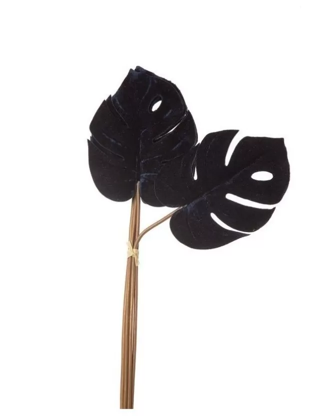 Mazzo Di 6 Foglie Philo Velvet Blu 57Cm Per Decorazioni Di Natale>ARPIMEX Flash Sale