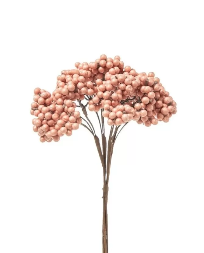 Mazzo Di Bacche 28Cm Rosa Per Decorazioni Di Natale>ARPIMEX Store