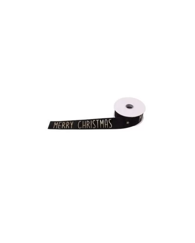 Nastro X'Mas 10Mt X 38Mm Nero Per Decori Di Natale>ARPIMEX Best Sale