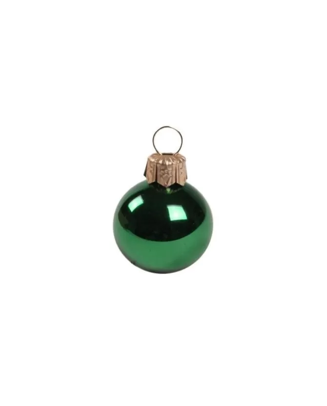 Pallina Di Vetro Lucida Verde 30Mm Per Albero Di Natale 1Pz>* Best Sale