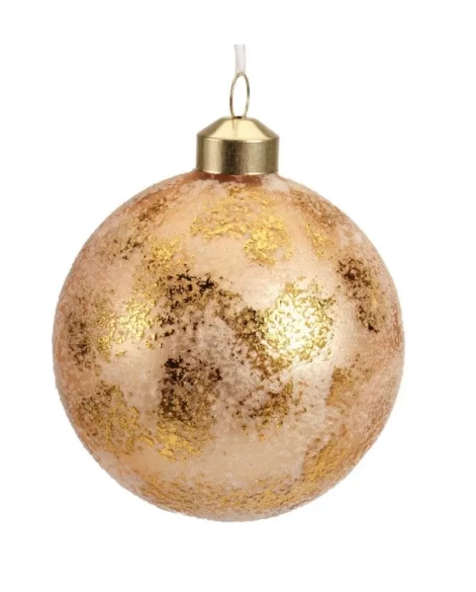 Pallina Sfera In Vetro Decorata Con Finitura In Oro>KAEMING Sale