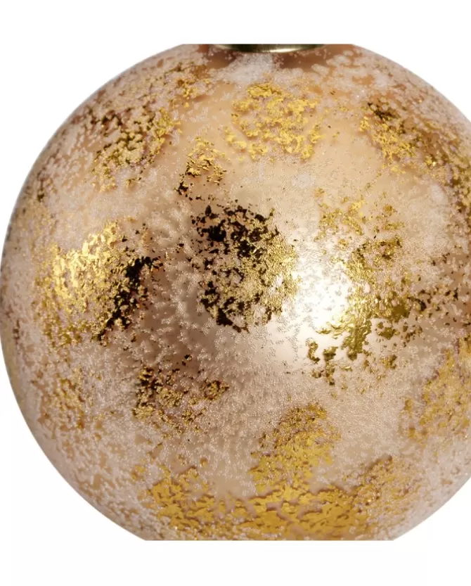 Pallina Sfera In Vetro Decorata Con Finitura In Oro>KAEMING Sale