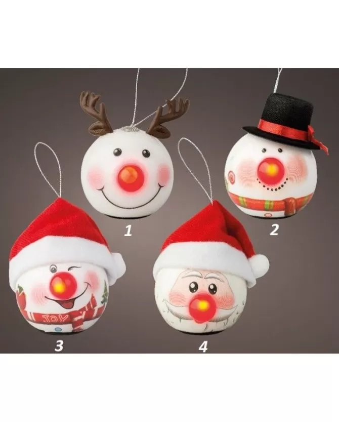 Palline Con Led 4 Modelli Diametro 65Mm Per Albero Di Natale 1Pz>KAEMING Best Sale