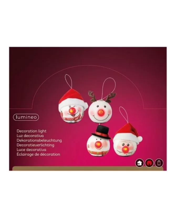 Palline Con Led 4 Modelli Diametro 65Mm Per Albero Di Natale 1Pz>KAEMING Best Sale